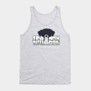 Spanish Water Dog (Black&White) - DGBigHead Tank Top